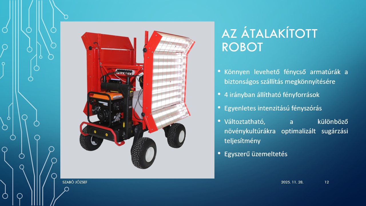 Robot speciális kiegészítői